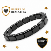 Pulseira Orion™ de hematita com acabamento grafite